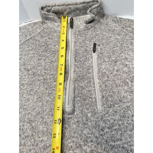 Woolrich Sweater Gray Mock Quarter Zip Pullover Outdoors Men Size M Casual - Picture 6 of 8